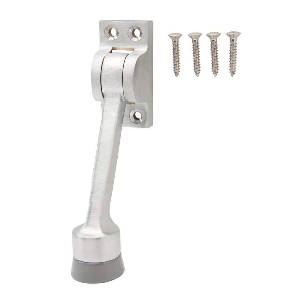 Everbilt Satin Chrome Commercial Grade Kick Down Door Stop (1)