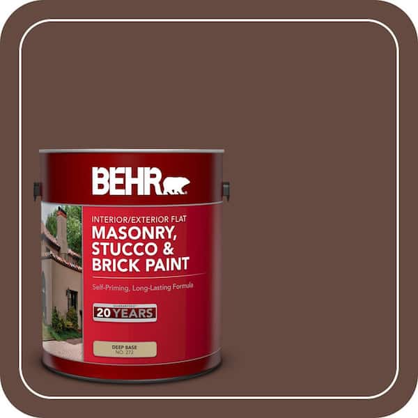 BEHR 1 gal. #S-G-770 Wild Horse Flat Interior/Exterior Masonry, Stucco and Brick Paint (2)