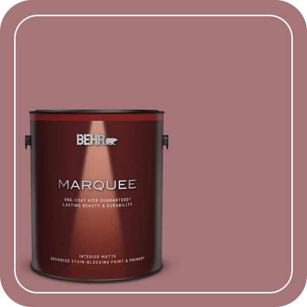 BEHR MARQUEE 1 gal. #S130-5 Heirloom Rose Matte Interior Paint & Primer (2)