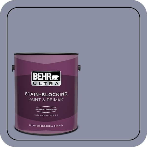 BEHR ULTRA 1 gal. #620F-4 Violet Shadow Extra Durable Eggshell Enamel Interior Paint & Primer (2)