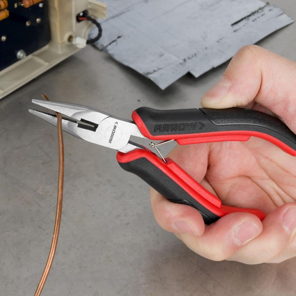Arrow Fastener 2-Piece Mini Pliers Set-Diagonal and Long Needle Nose (3)