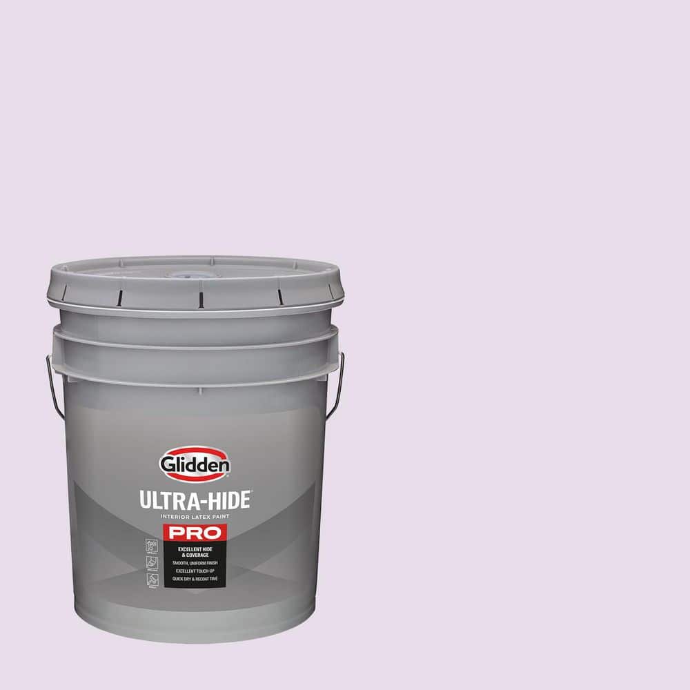 Glidden Ultra-Hide 5 gal. PPG1250-2 Lilac Frost Ultra Flat Interior Paint