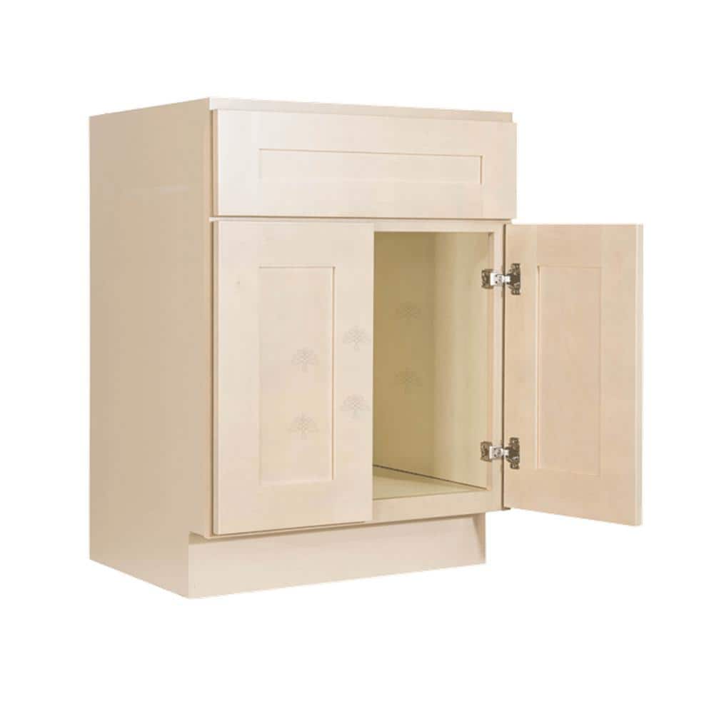 LIFEART CABINETRY Lancaster Shaker Assembled 33 in. Bath Vanity Sink Base Cabinet with 2 Doors Finish (3)
