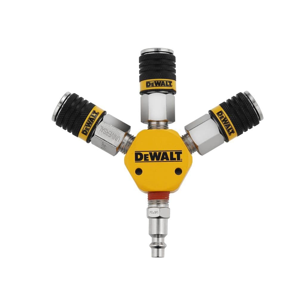 DEWALT 3-Way Manifold w/ Plug and 3 Pieces Coupler (1)