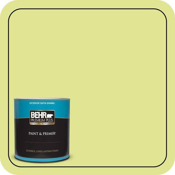 BEHR PREMIUM PLUS #410A-3 Honeydew Enamel Low Odor & Primer (4)
