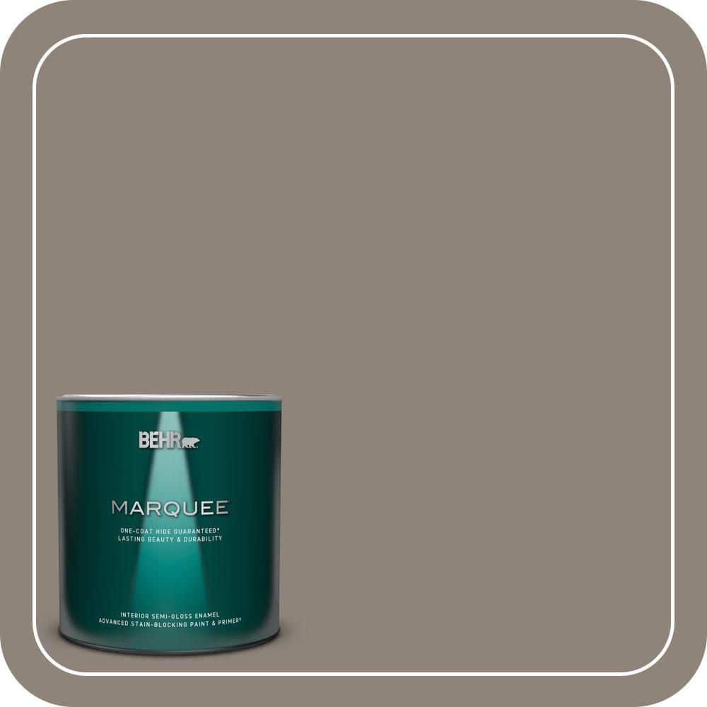 BEHR MARQUEE 1 qt. #N200-5 Woodcraft One-Coat Hide Semi-Gloss Enamel Interior Paint & Primer
