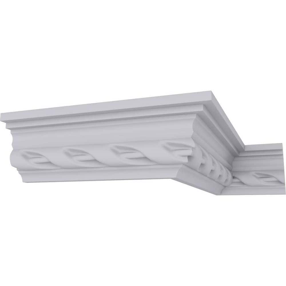 Ekena Millwork 1-5/8 in. x 2-1/8 in. x 94-1/2 in. Polyurethane Valeriano Crown Moulding (1)