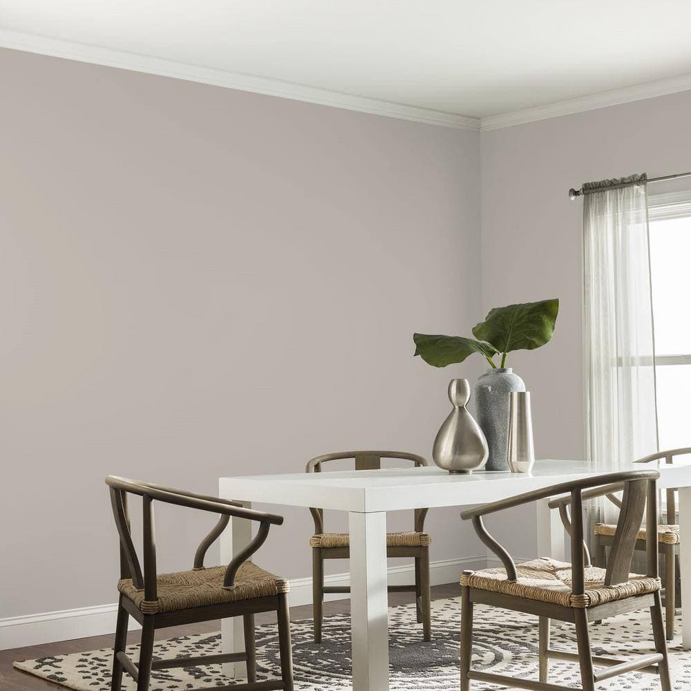 Glidden Premium 1 gal. PPG1022-3 Silver Dollar Eggshell Interior Latex Paint (4)