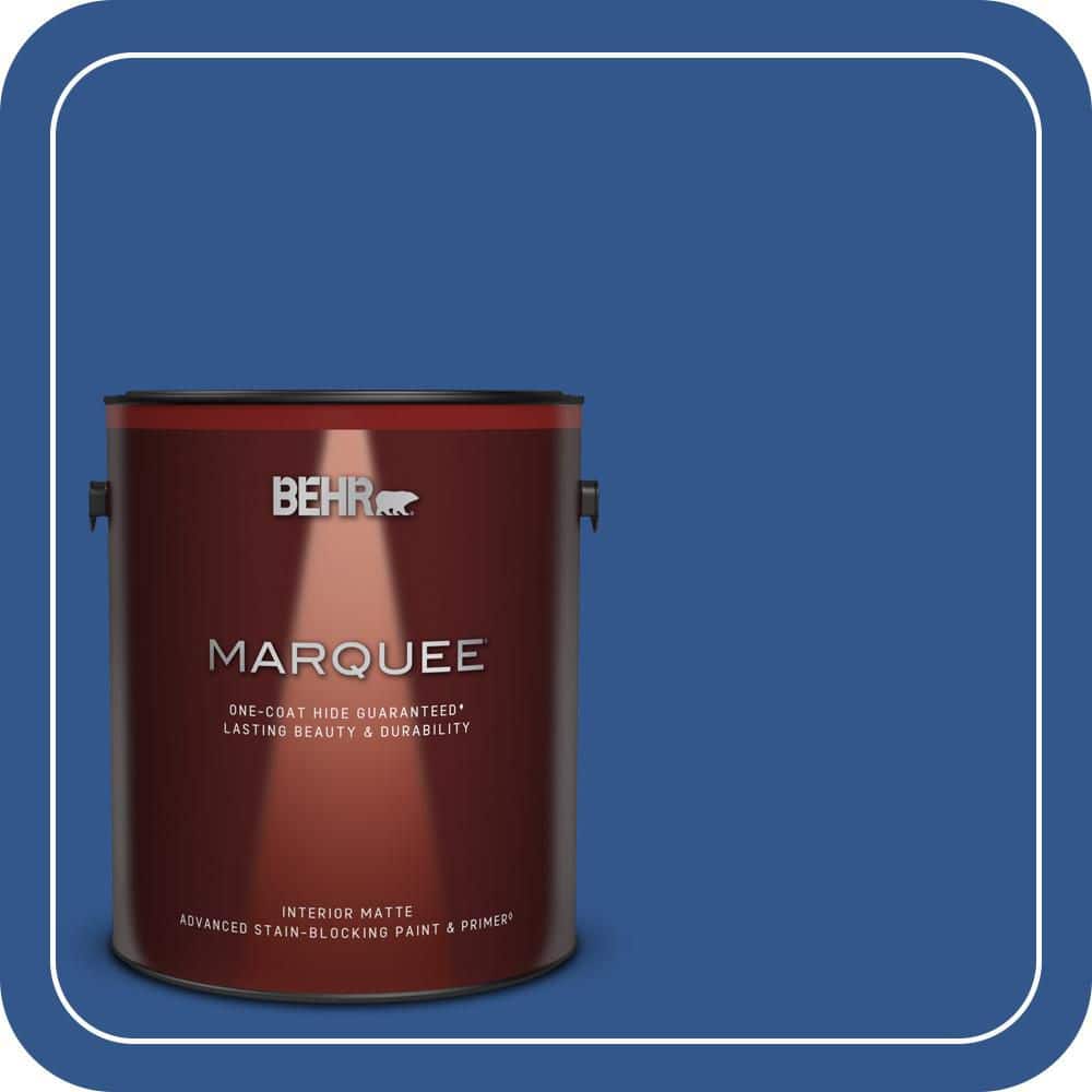 BEHR MARQUEE 1 gal. #PPU15-03 Dark Cobalt Blue Matte Interior Paint & Primer
