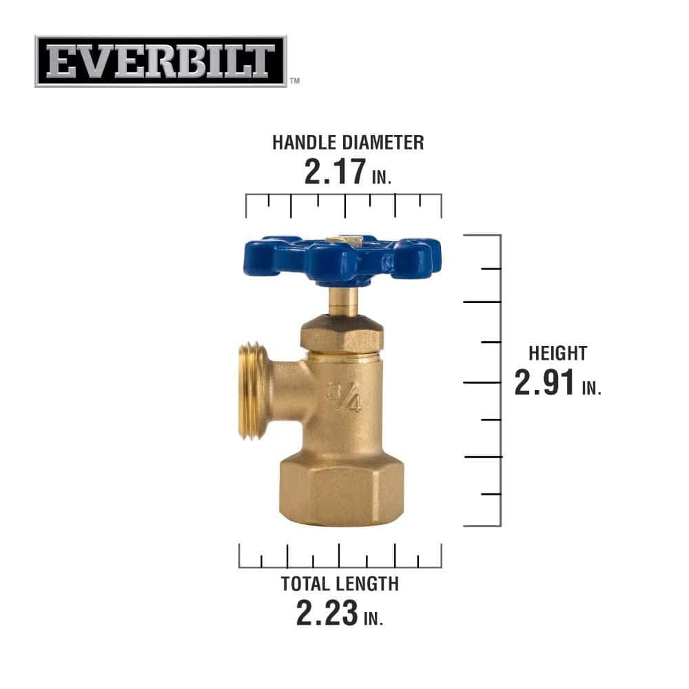 Everbilt 3/4 in. x 3/4 in. FIP x MHT Brass Boiler Drain Valve (4)