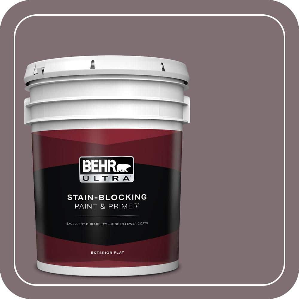 BEHR ULTRA 5 gal. #N110-5 Royal Raisin Flat Exterior Paint & Primer