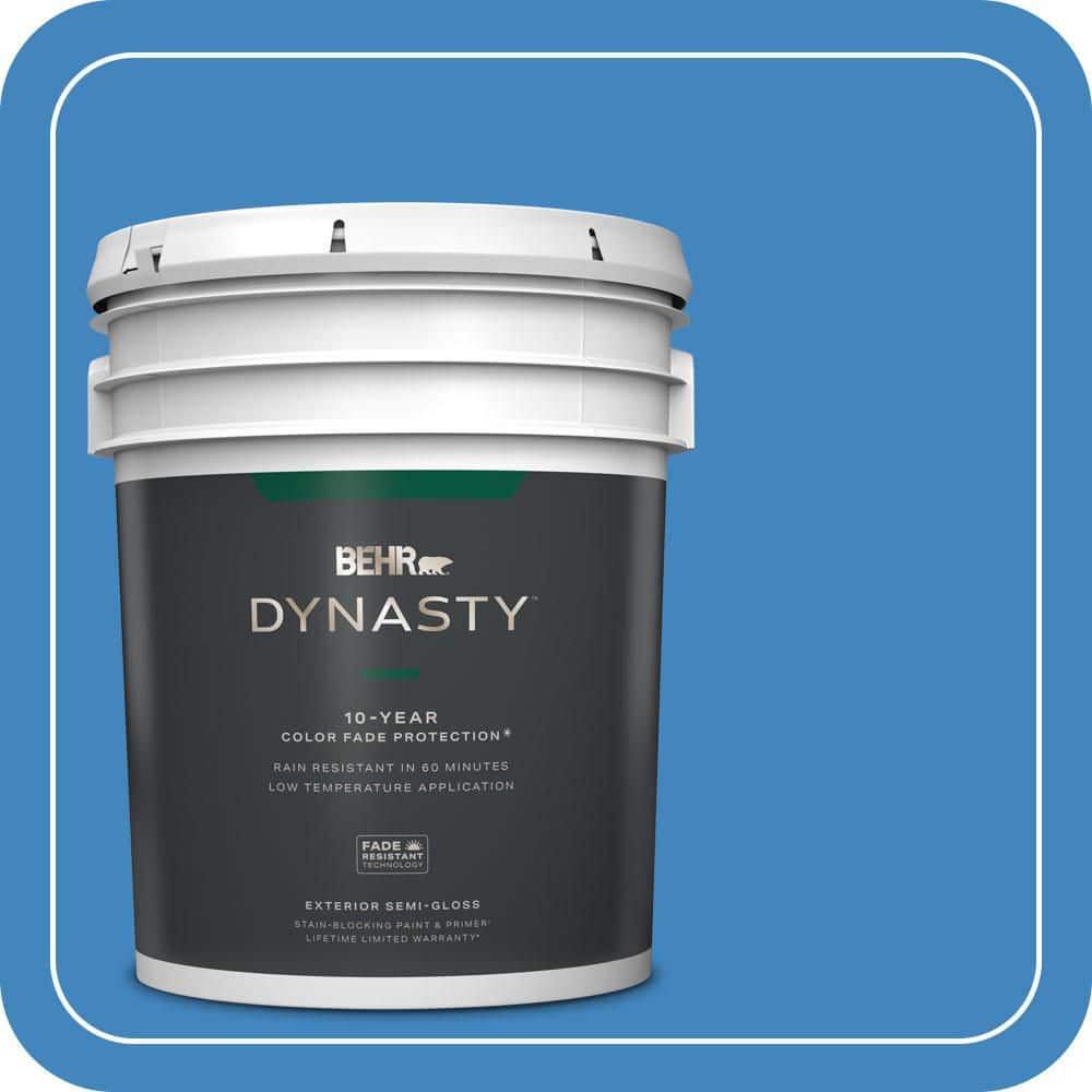 BEHR DYNASTY 5 gal. #560B-6 Warm Spring Semi-Gloss Exterior Stain-Blocking Paint & Primer