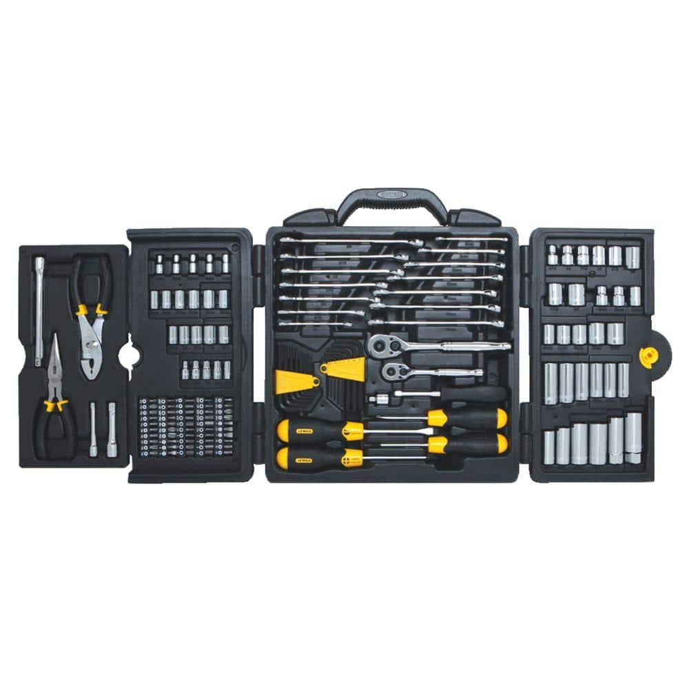 Stanley 1/4 in. & 3/8 in. Drive SAE Mechanics Tool Set (150-Piece)
