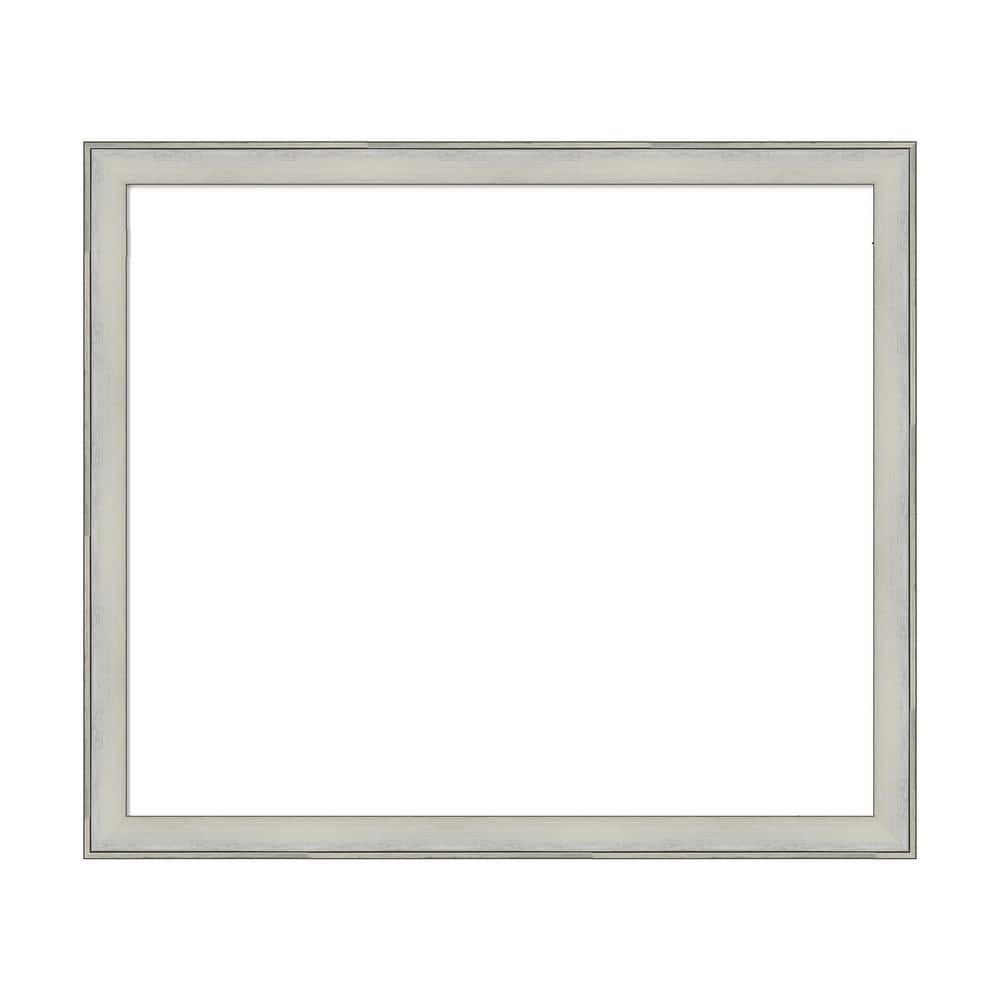 Amanti Art Mirror Makeover Flair Silver Patina 43.25 in. W x 37.25 in. H Bathroom Mirror Frame Border Kit-Fits a 42 x 36 Mirror (1)