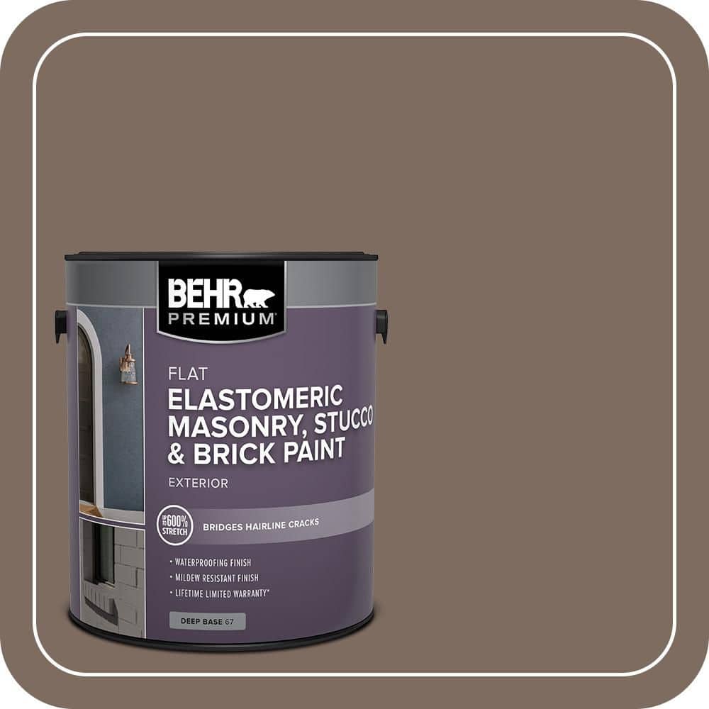 BEHR PREMIUM 1 gal. #PPU5-03 Antique Earth Elastomeric Masonry, Stucco and Brick Exterior Paint (1)