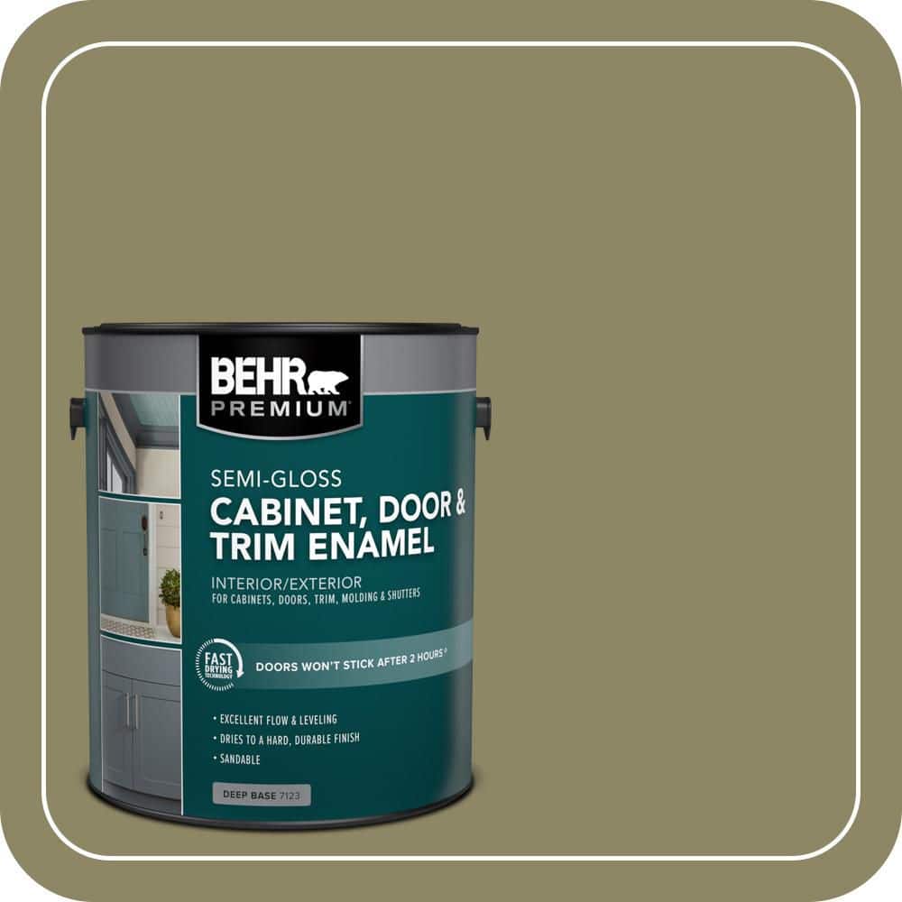 BEHR PREMIUM 1 gal. #PPU9-23 Oregano Spice Semi-Gloss Enamel Interior/Exterior Cabinet, Door & Trim Paint (1)