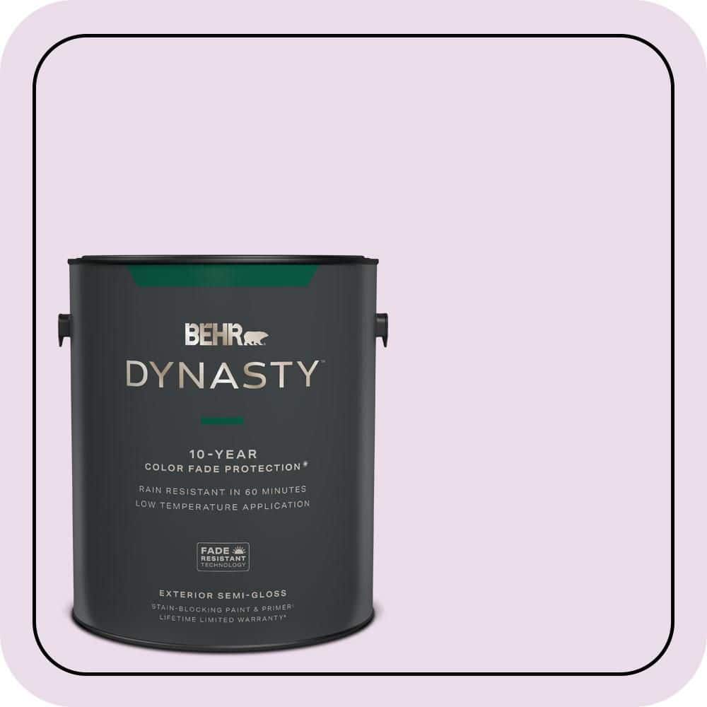 BEHR DYNASTY 1 gal. #P100-1 Sprinkle Semi-Gloss Exterior Stain-Blocking Paint & Primer