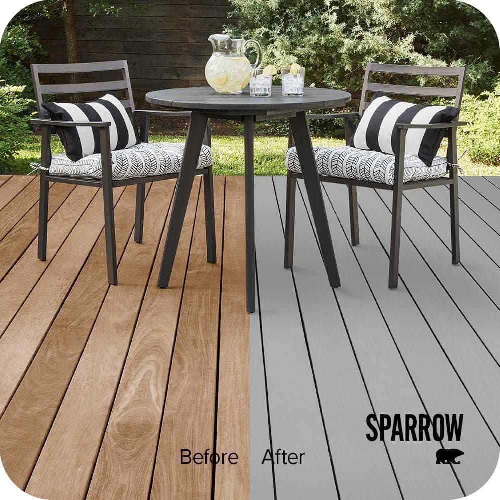 BEHR PREMIUM 1 qt. #780F-4 Sparrow Solid Color Waterproofing Exterior Wood Stain and Sealer (2)