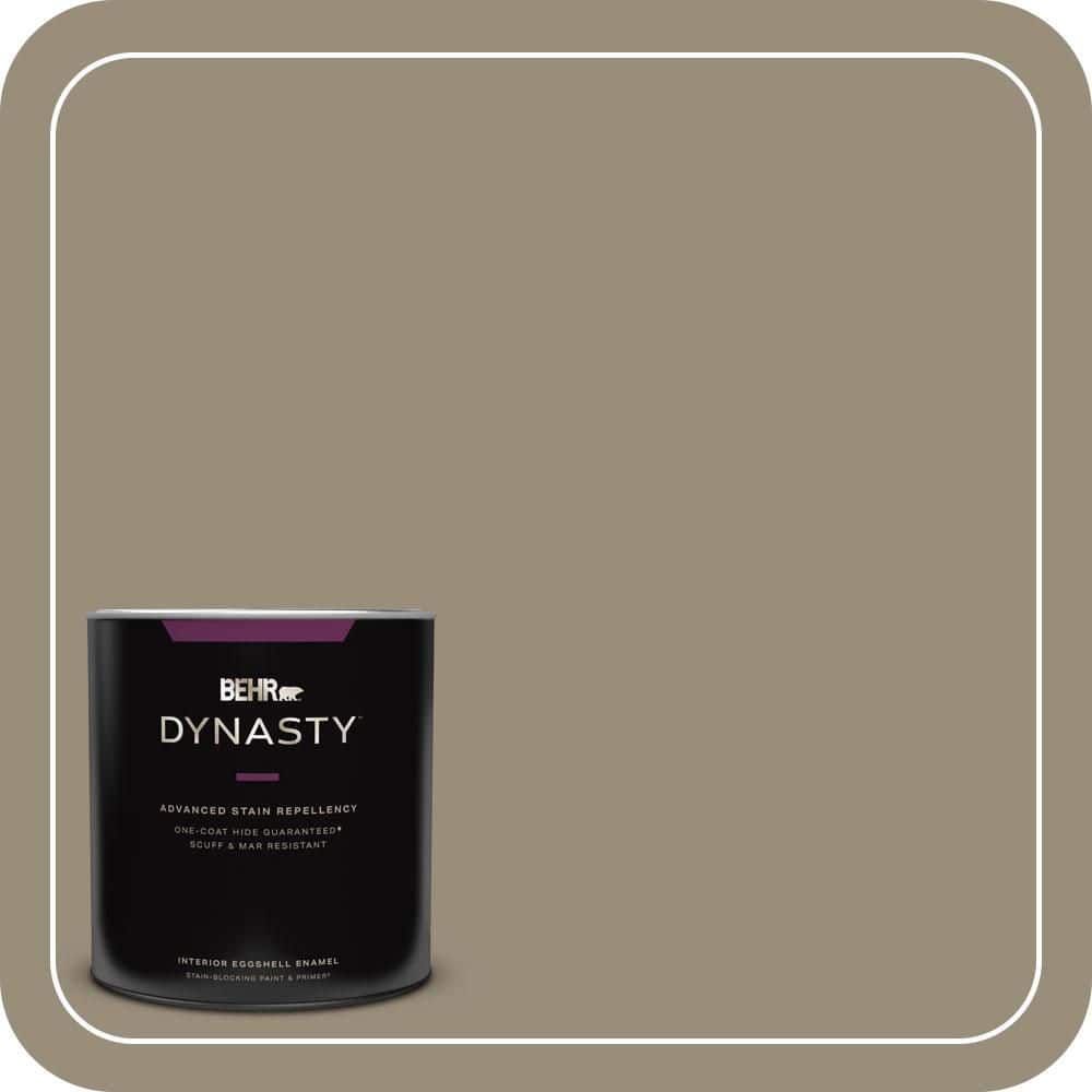 BEHR DYNASTY 1 qt. #MQ6-29 Lost Canyon One-Coat Hide Eggshell Enamel Interior Stain-Blocking Paint and Primer