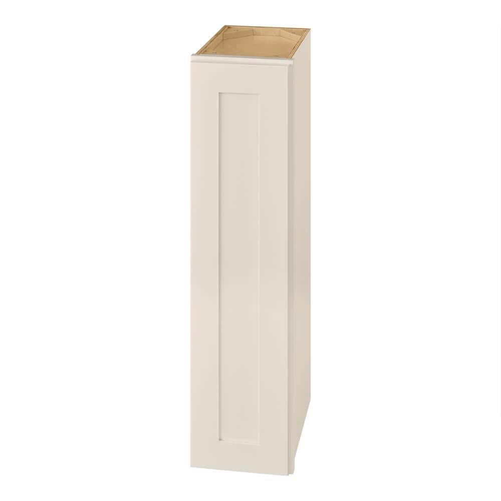 Hampton Bay Avondale 9 in. W x 12 in. D x 36 in. H Ready to Assemble Plywood Shaker Wall Kitchen Cabinet in Antique White