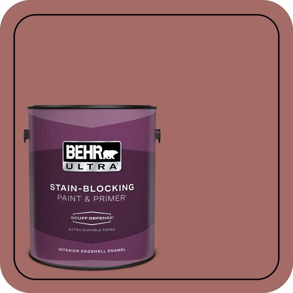 BEHR ULTRA 1 gal. #S150-5 Vermilion Extra Durable Eggshell Enamel Interior Paint & Primer