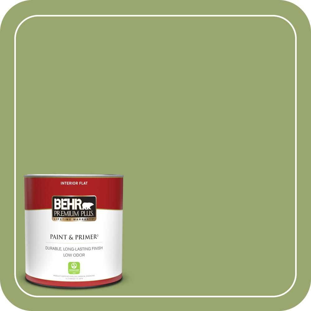 BEHR PREMIUM PLUS #MQ4-43 Green Plaza Interior/Exterior Paint & Primer Color Sample