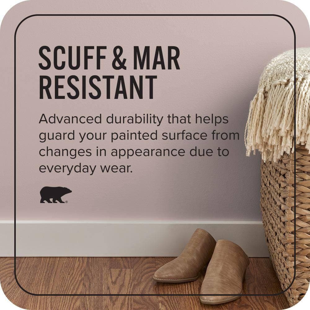 BEHR PREMIUM PLUS #120E-3 Subdued Hue Enamel Interior Stain-Blocking Paint and Primer (4)