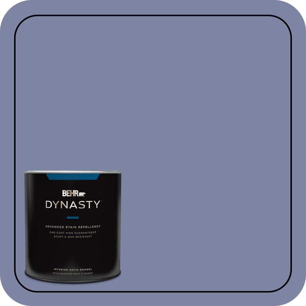 BEHR DYNASTY 1 qt. #S540-5 Velvet Curtain One-Coat Hide Satin Enamel Interior Stain-Blocking Paint & Primer
