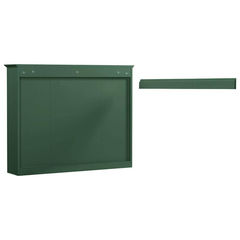 Adrinfly 35 in. W x 7.10 in. D x 27.5 in. H Bathroom Storage Wall Cabinet in Green with Mirror Door and 6-Open Shelves (3)