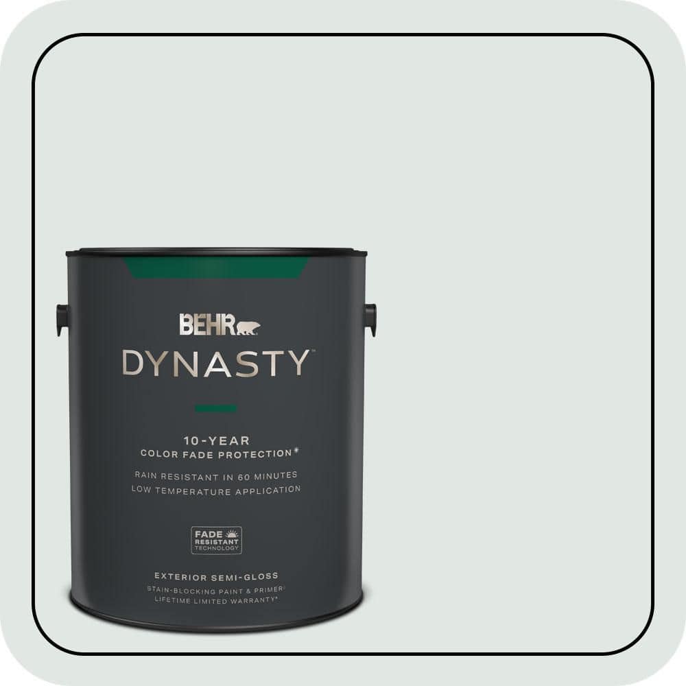 BEHR DYNASTY 1 gal. #490E-1 Glimmer Semi-Gloss Exterior Stain-Blocking Paint & Primer