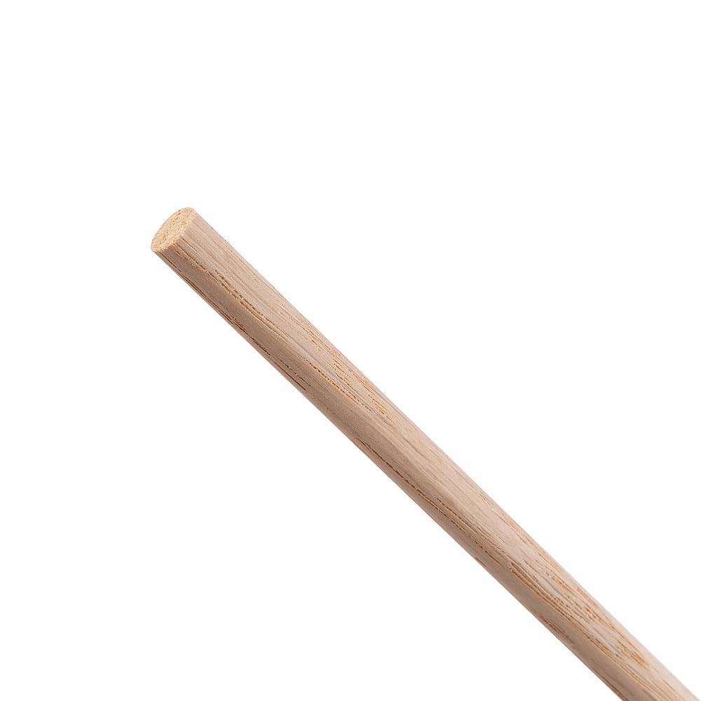 Waddell Oak Round Dowel - 36 in. x 0.375 in. - Sanded and Ready for Finishing - Versatile Wooden Rod for DIY Home Projects