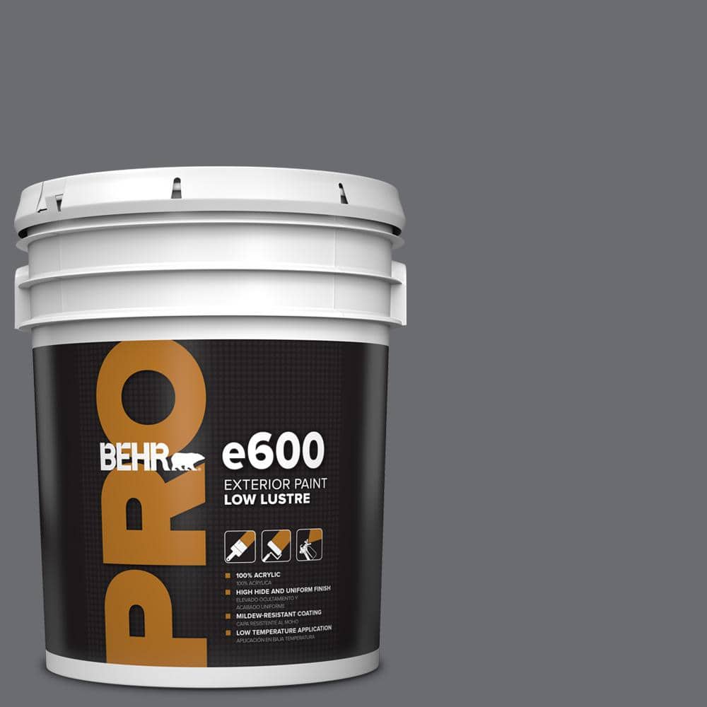 BEHR PRO 5 gal. #PPF-49 Platinum Gray Low Luster Exterior Paint