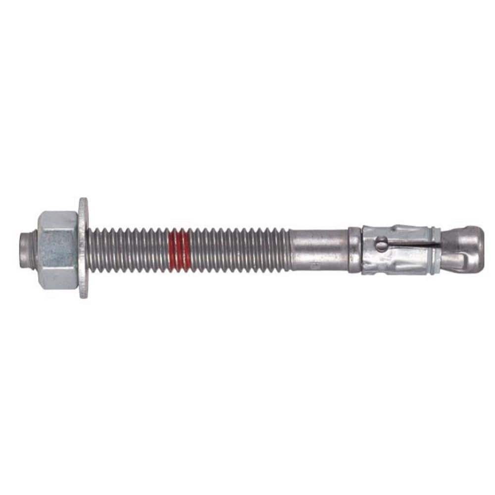 Hilti 1/4 in. x 3-1/4 in. Kwik Bolt TZ2 Carbon Steel Zinc Plated Hex Nut Concrete Wedge Anchor (4-Pack)