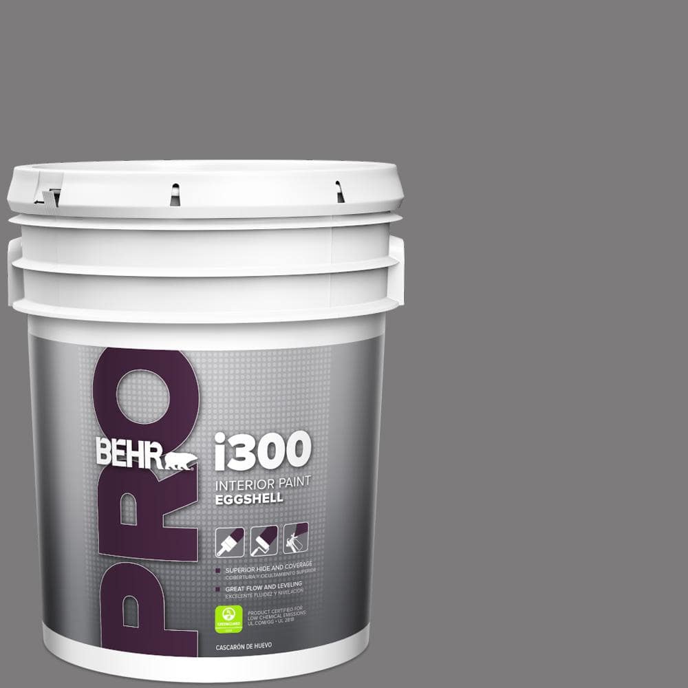 BEHR PRO 5 gal. #BXC-58 Stormy Gray Eggshell Interior Paint