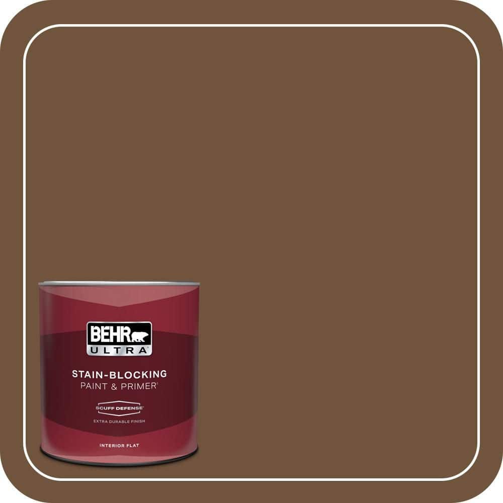 BEHR ULTRA 1 qt. #PPU4-20 Ancient Root Extra Durable Flat Interior Paint & Primer (1)