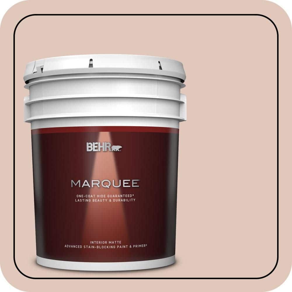 BEHR MARQUEE 5 gal. #S190-2 Sand Dance Matte Interior Paint & Primer
