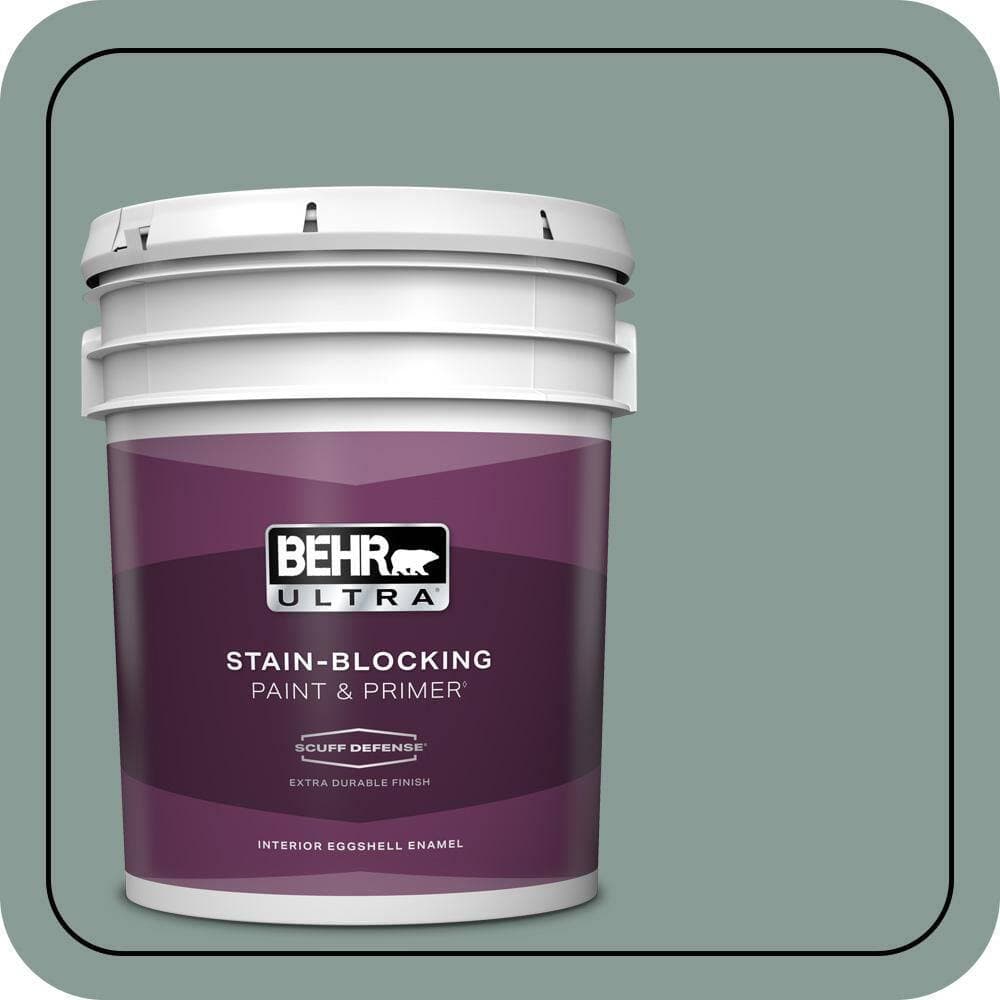 BEHR ULTRA 5 gal. #490F-5 Cloud Burst Extra Durable Eggshell Enamel Interior Paint & Primer