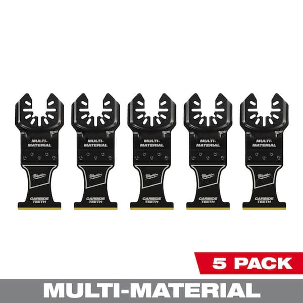 Milwaukee 1-3/8 in. Carbide Universal Fit Extreme Wood and Metal Cutting Multi-Tool Oscillating Blade (5-Pack) (2)