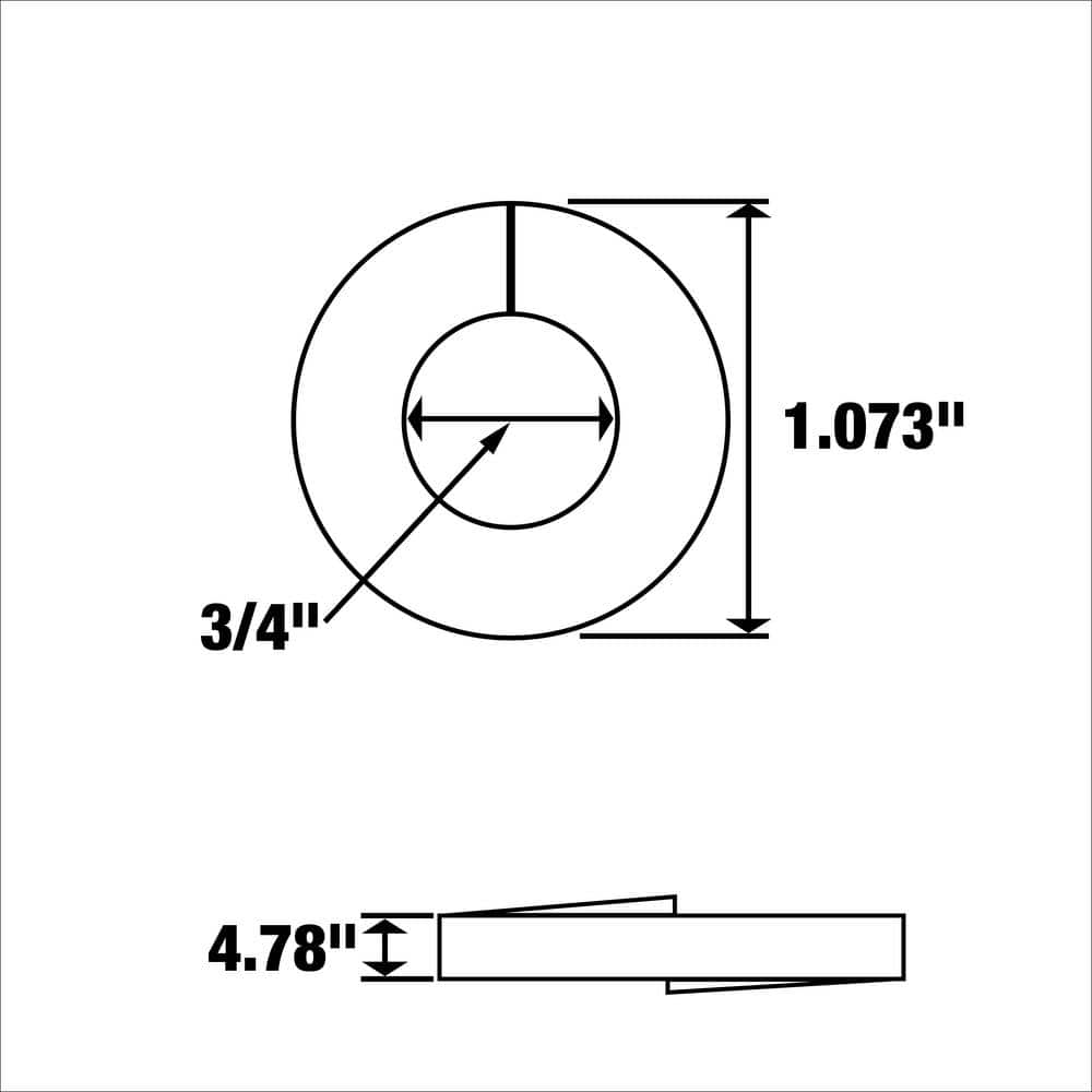 Everbilt 3/4 in. Zinc Plated Lock Washer (3-Pack) (3)