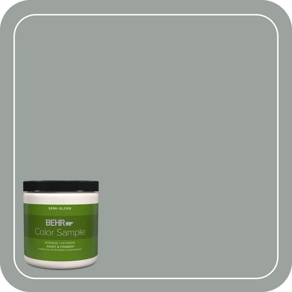 BEHR PREMIUM PLUS #PPU11-16 Brampton Gray Interior/Exterior Paint & Primer Color Sample (1)