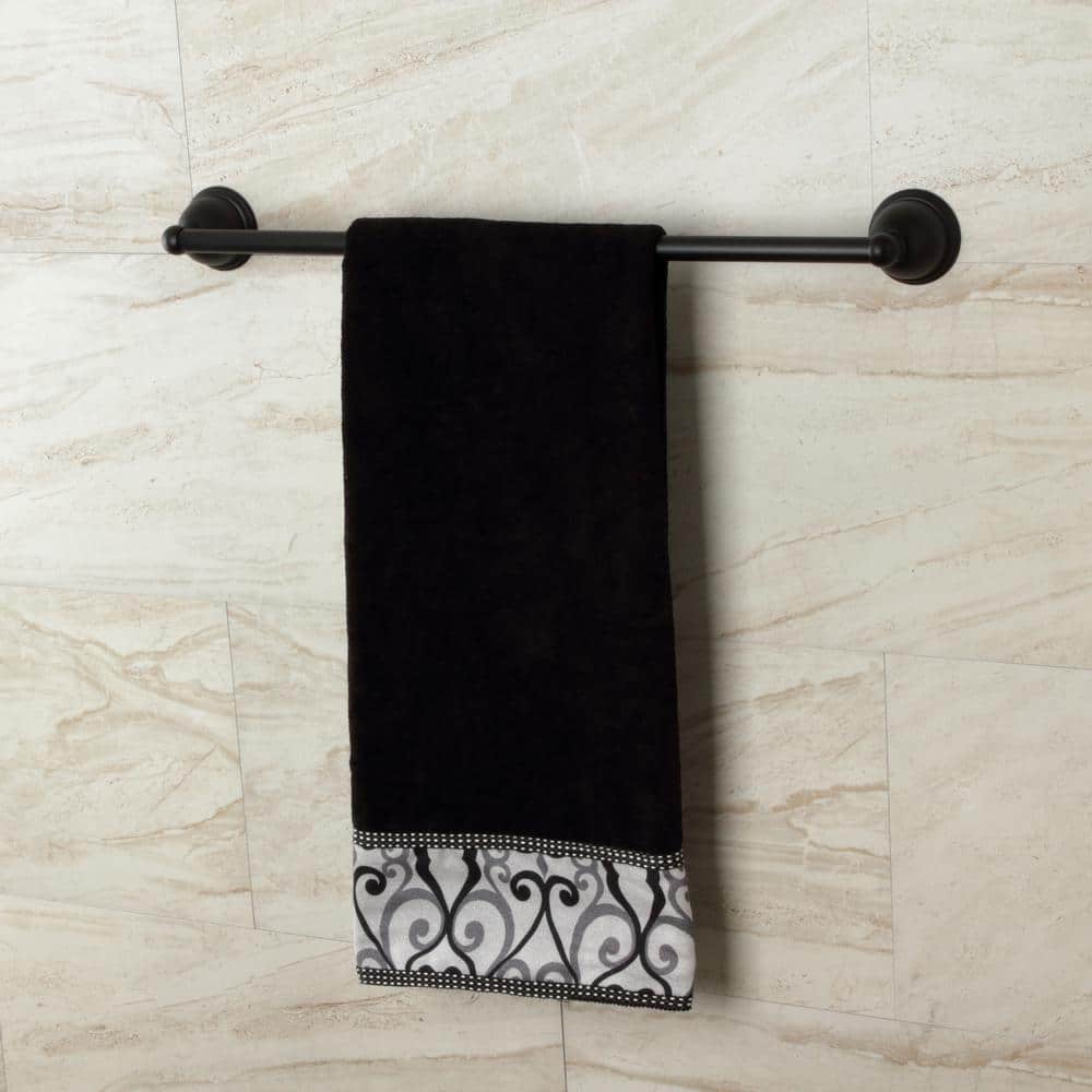 Kingston Brass Restoration 24 in. Wall Mounted Towel Bar in Matte Black (2)