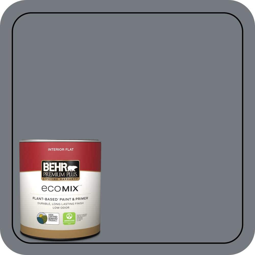 BEHR PREMIUM PLUS #N510-5 Liquid Mercury color Enamel EcoMix Plant-Based & Primer (1)