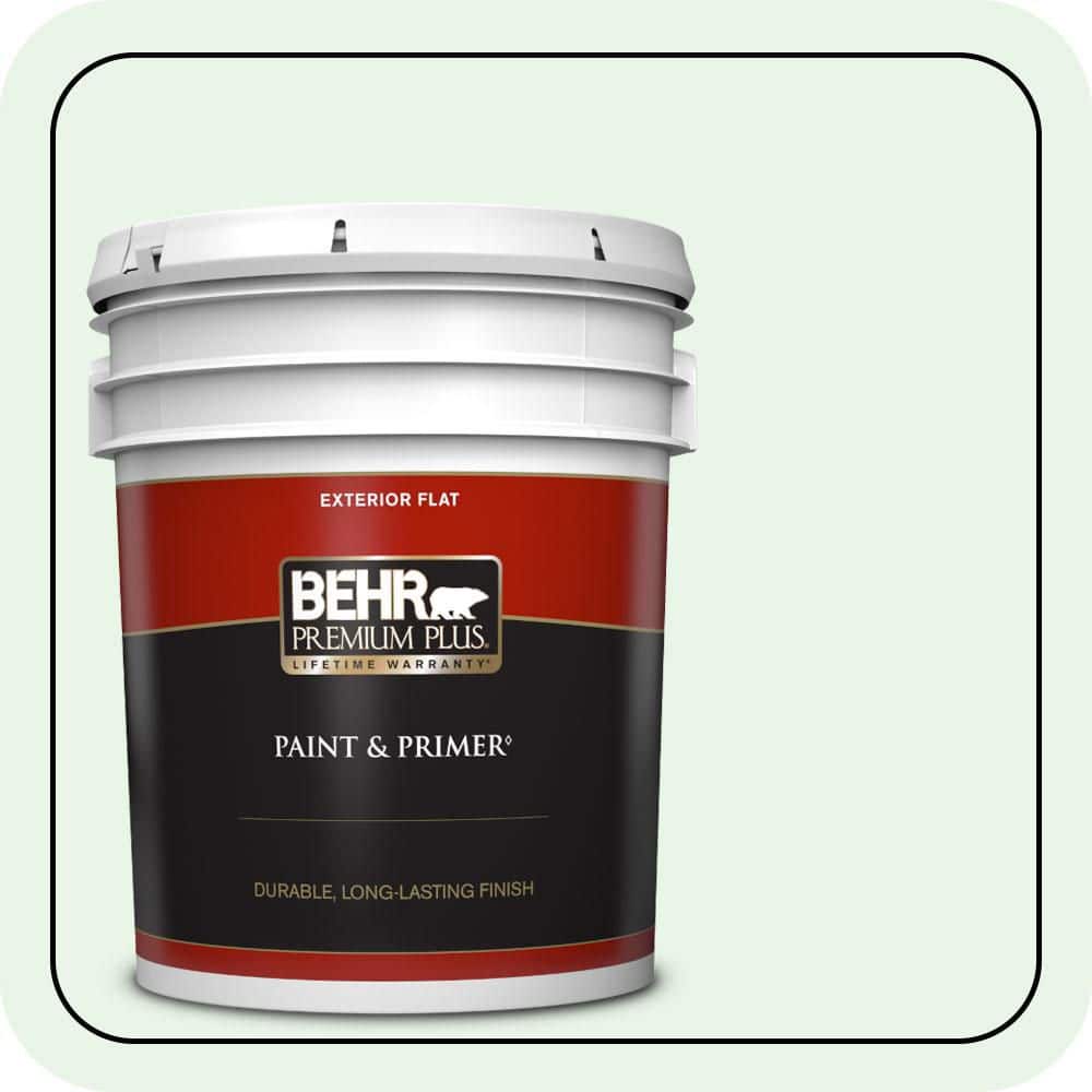 BEHR PREMIUM PLUS 5 gal. #460A-1 Bubble Flat Exterior Paint & Primer