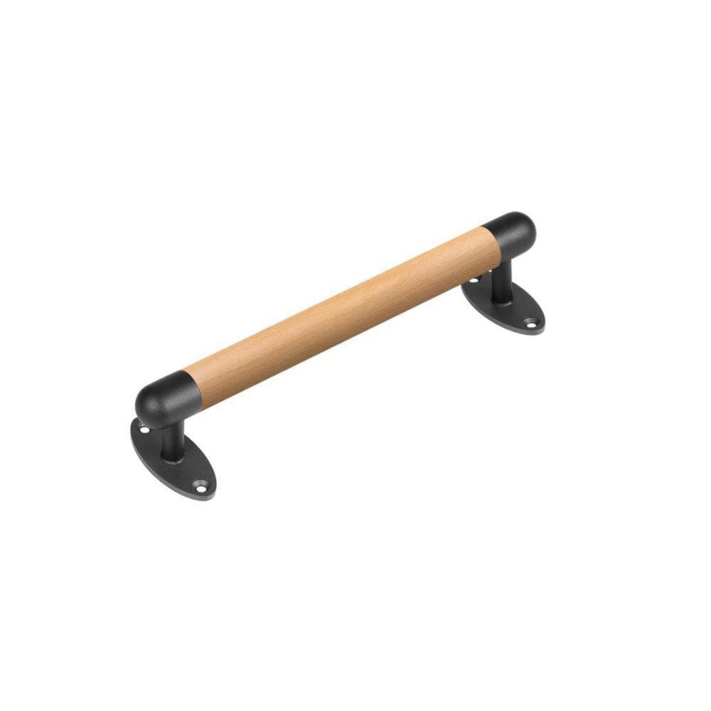 Angel Sar 26 in. Wood Handrail Indoor Stairs Handrail Wall Mount Handrail, Barrier-Free Staircase Grab Bar for Elderly (2)
