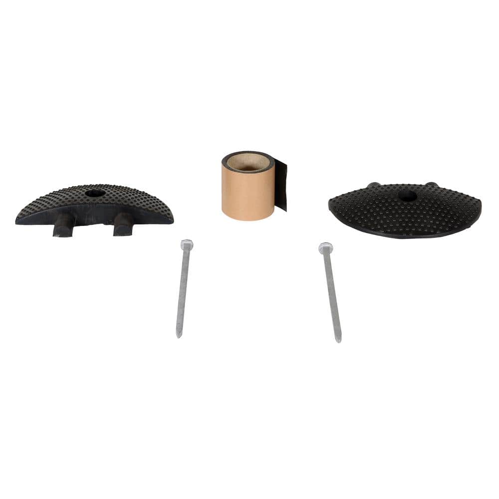 Vestil Speed Bump Heavy-Duty Asphalt End Caps (3)