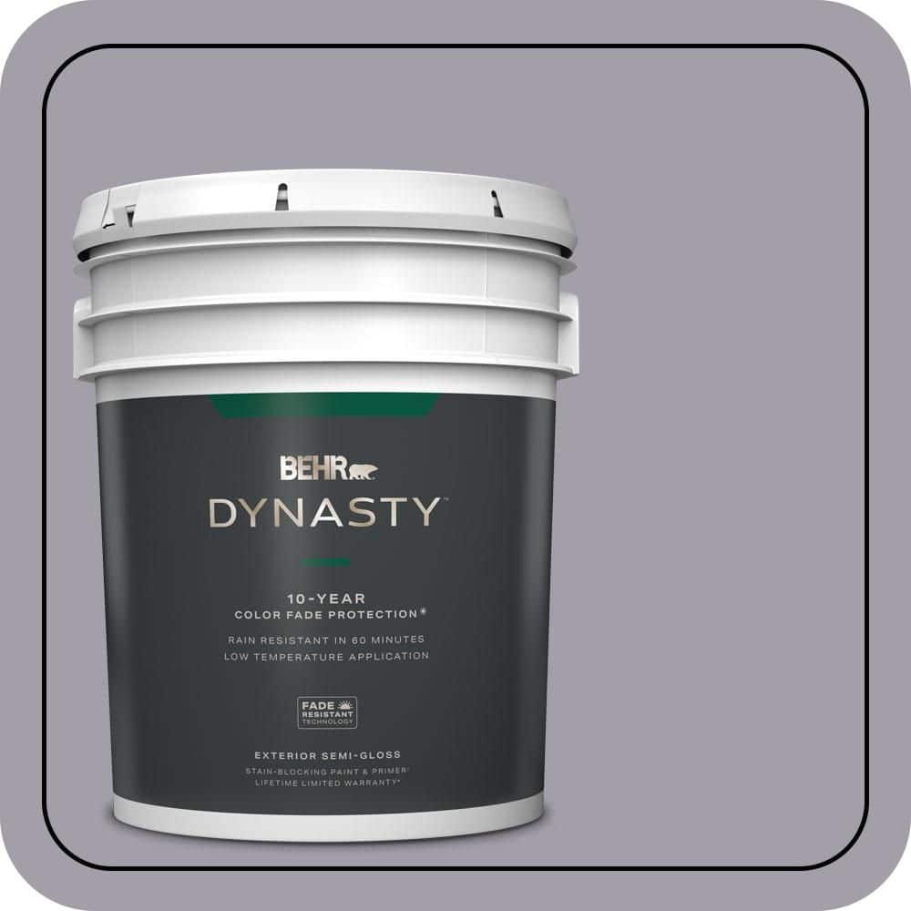 BEHR DYNASTY 5 gal. #N550-4 Ashberry Semi-Gloss Enamel Exterior Stain-Blocking Paint & Primer