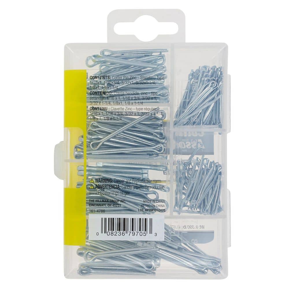 Hillman Zinc Cotter Pin Assorted Kit (180-Pack) (2)