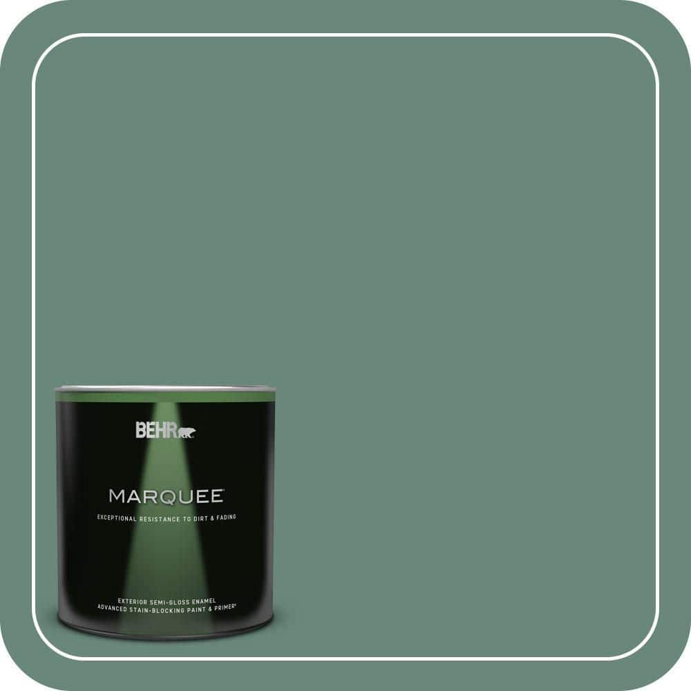 BEHR MARQUEE 1 qt. #470F-5 Garland Semi-Gloss Enamel Exterior Paint & Primer