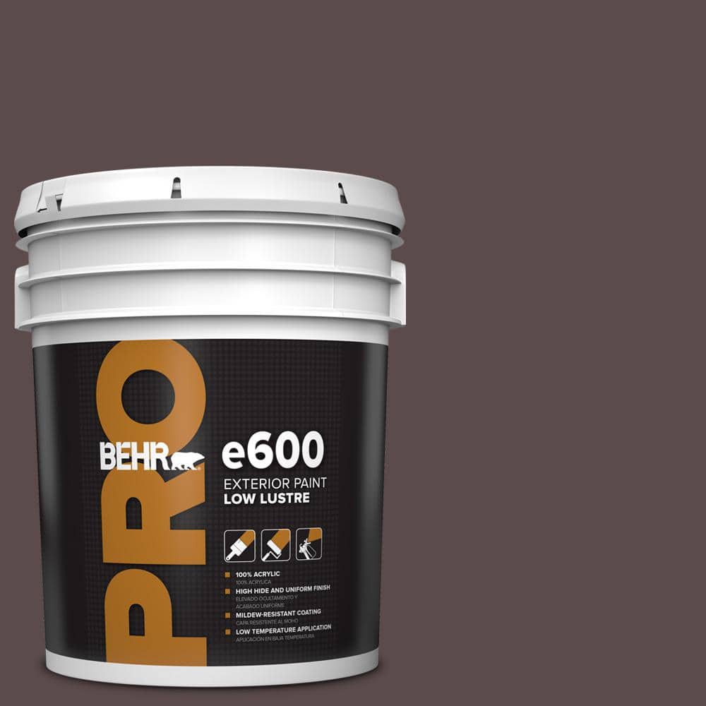BEHR PRO 5 gal. #MQ1-43 Piano Brown Low Luster Exterior Paint