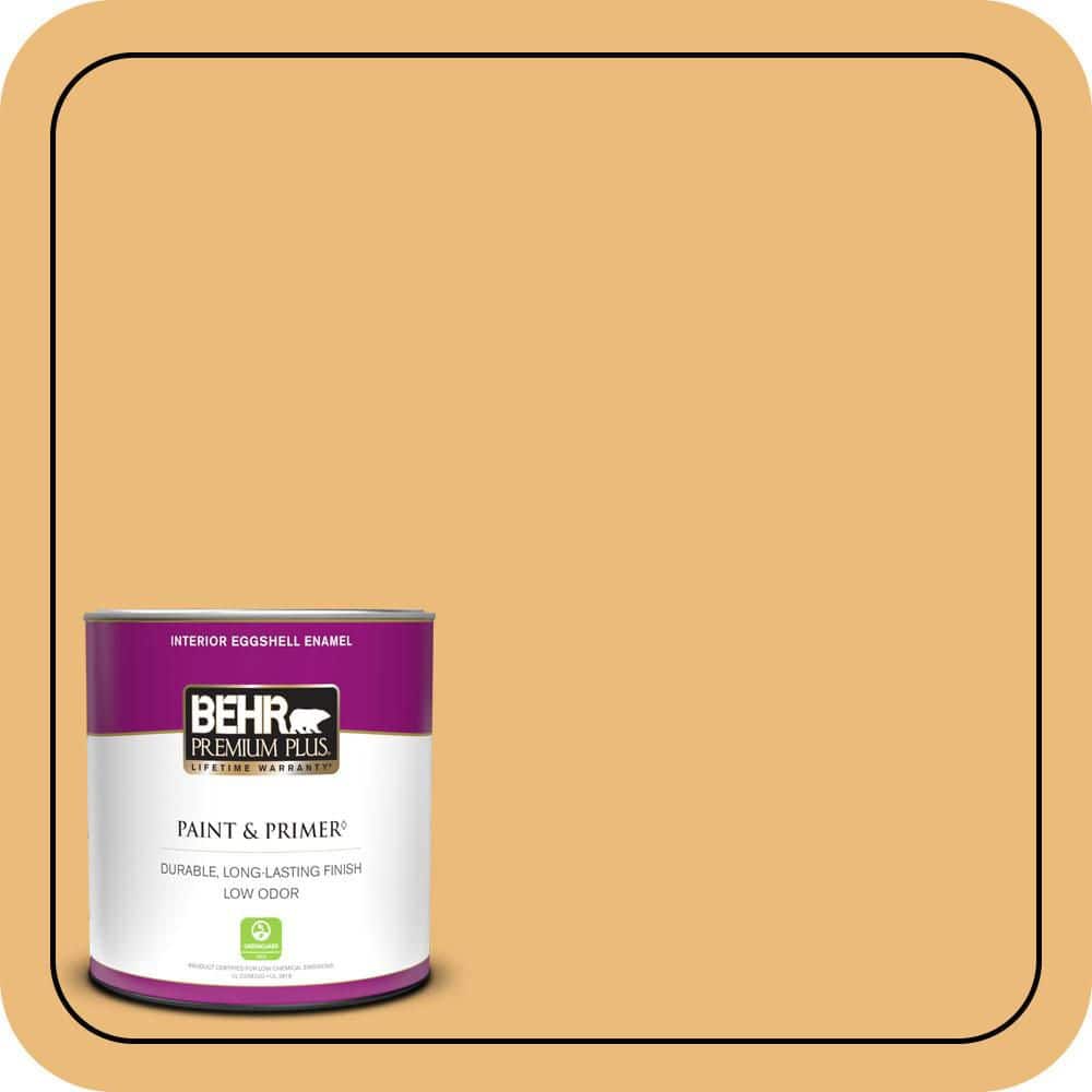 BEHR PREMIUM PLUS #BXC-61 Early Harvest Enamel Low Odor & Primer (1)